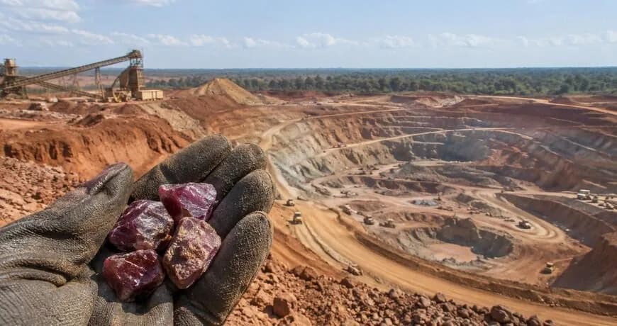 Gemfields Мозамбик дахь Монтепуэзийн уурхайд их хэмжээний үнэ цэнэ буу — Эх сурвалж: pronedra.ru (https://pronedra.ru/gemfields-montepuez-ruby-125m-impairment-833332.html)