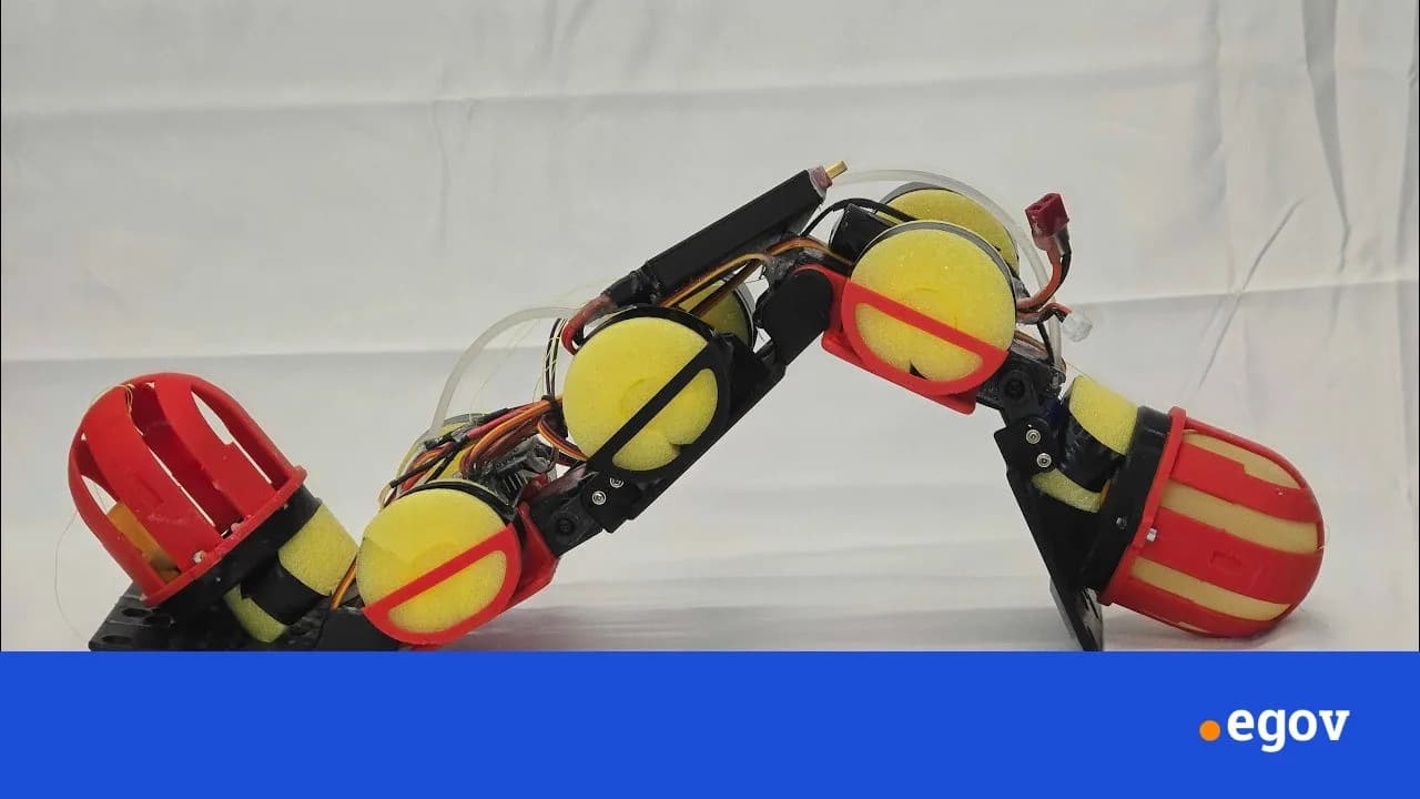 Video: Worm-like robot shifts its own weight to crawl over rocks, climb steps and swim