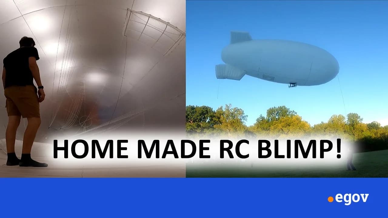 Watch: 27-foot thermal airship built from fabric and model-aircraft parts takes flight