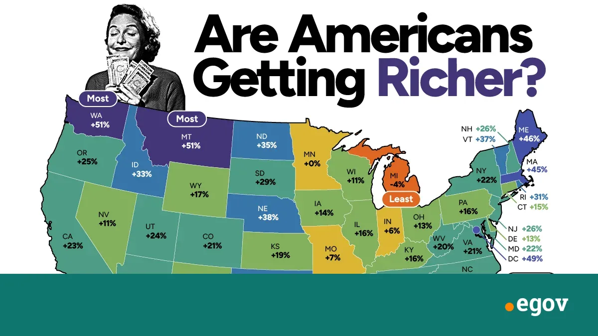 Mapped: Are Americans Getting Richer Since 2000?