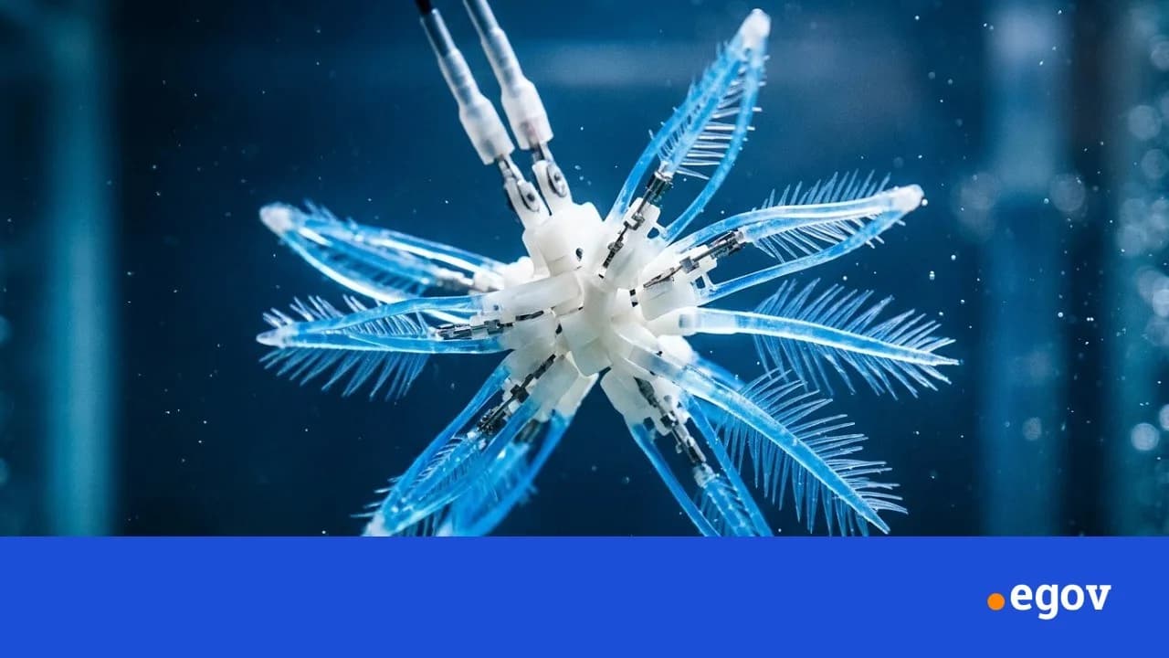 Video: Feather star-inspired robot moves underwater with just two actuators