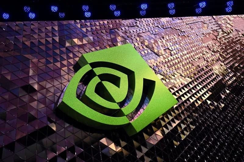 Барилгын фасад дээрх Nvidia компанийн лого