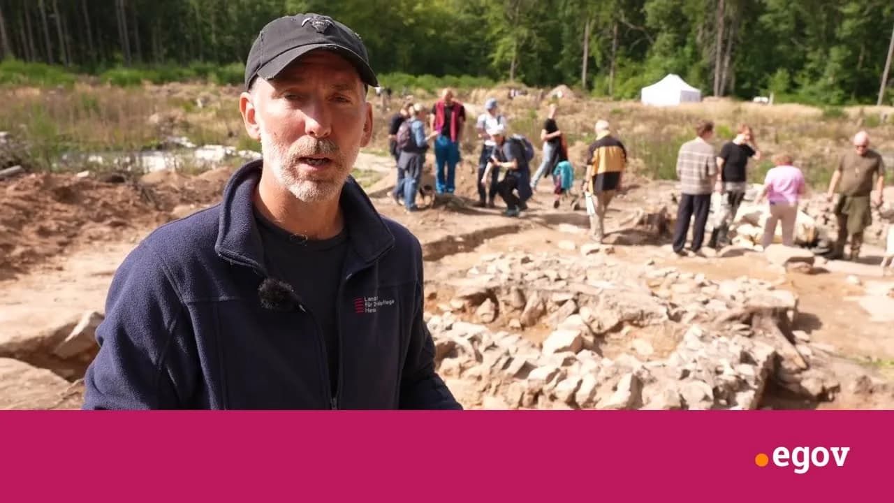 A 16-foot Roman temple to Mars, complete with Victoria statuette, unearthed near Frankfurt