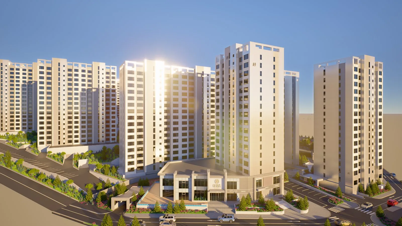 Gerda Residence орон сууцны хорооллын барилгын зураг төсөл. Зураг: ikon.mn