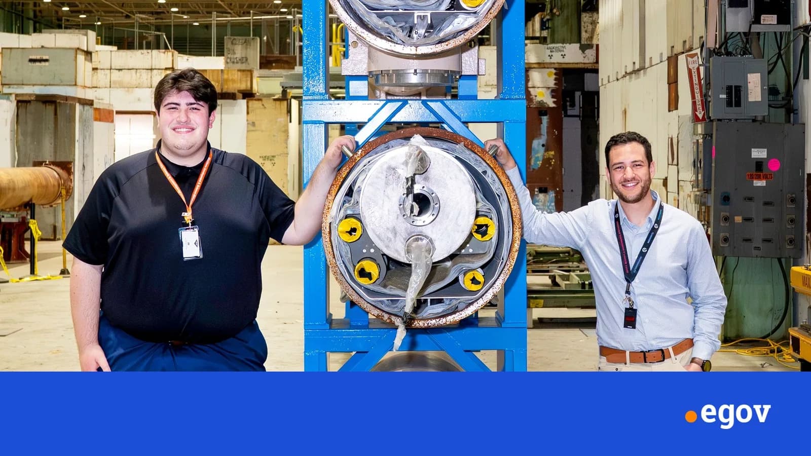 World’s first electron-ion collider receives 45,000-pound magnet storage stands