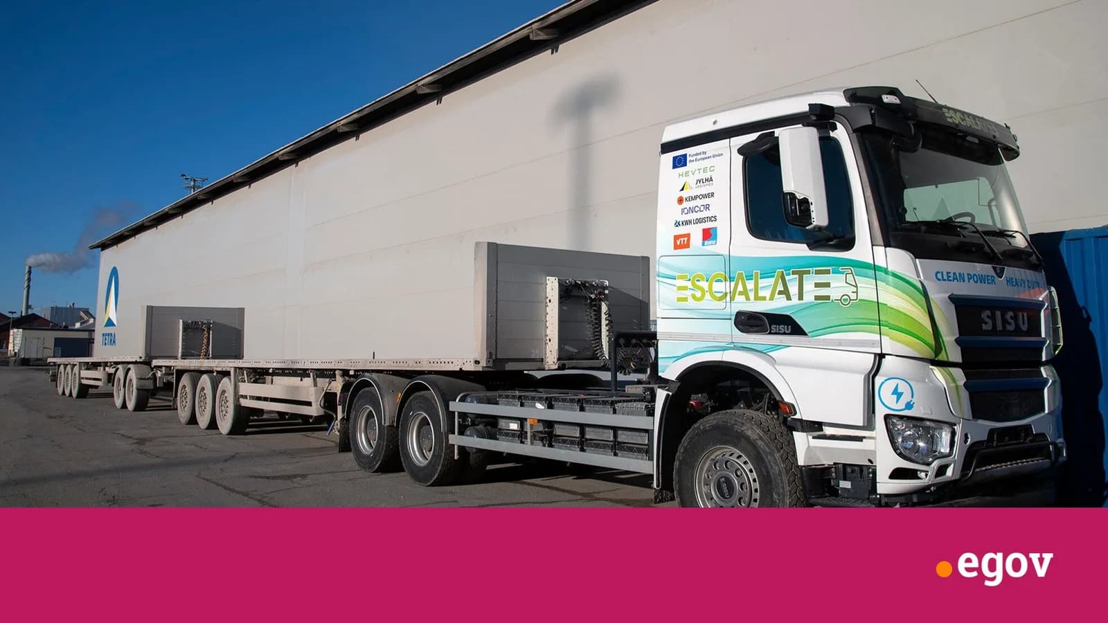 Battery drives, hydrogen tops up: New 68-ton hybrid truck targets emission-free heavy freight