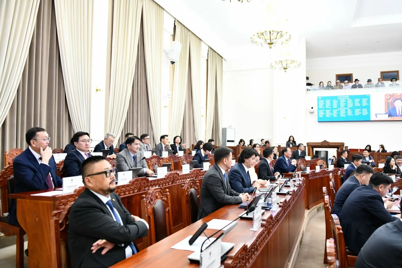 Plenary session of the State Great Khural, parliament.mn