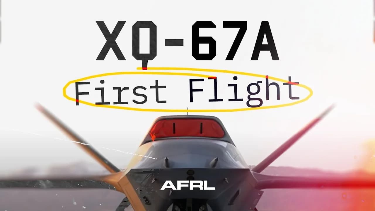 XQ-67A drone test advances US Air Force plans for uncrewed combat aircraft