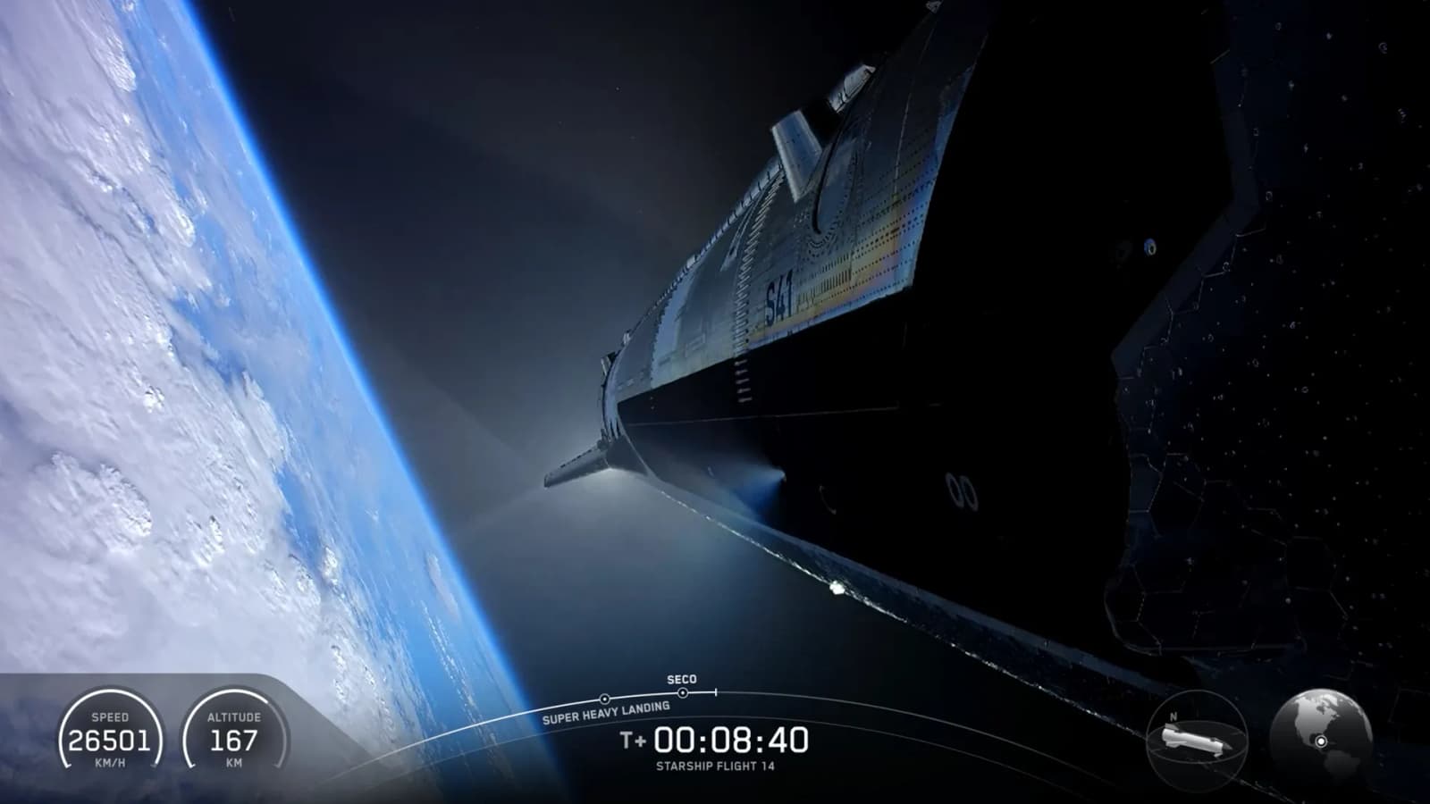 World’s most powerful rocket reaches orbit, deploys 26 Starlink V3 satellites
