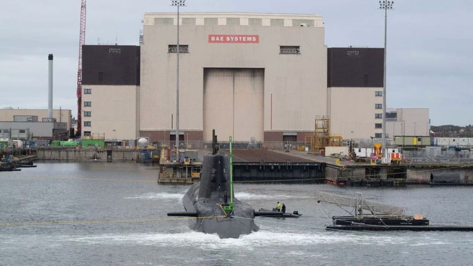 8,157-ton nuclear powered submarine leaves UK shipyard for first sea trials