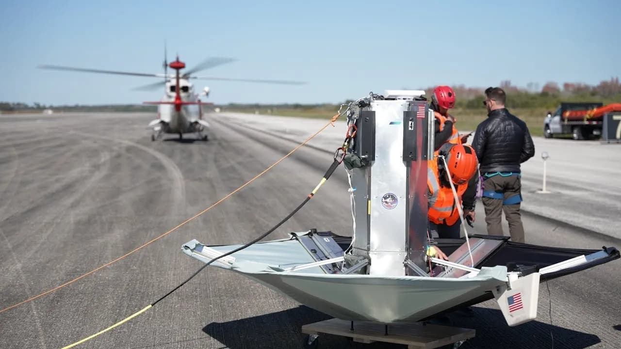 90-minute delivery from orbit: Ghost cargo pod drops radio and whiskey from 68,500 feet