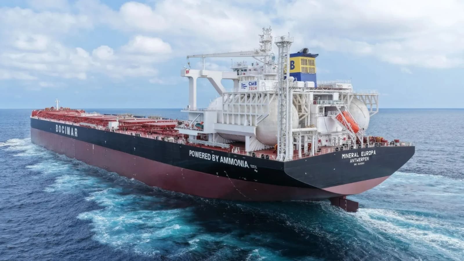 World’s first major ammonia-powered bulk carrier enters service for Australian iron ore