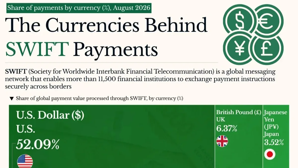 Ranked: The Top Currencies Used in Global Payments