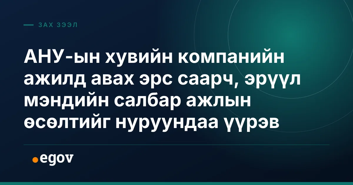 АНУ-ын хувийн компанийн ажилд авах эрс саарч, эрүүл мэндийн салбар ажлын өсөлтийг нуруундаа үүрэв