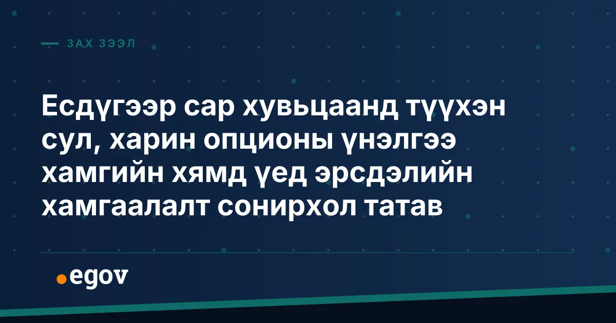 Есдүгээр сар хувьцаанд түүхэн сул, харин опционы үнэлгээ хамгийн хямд үед эрсдэлийн хамгаалалт сонирхол татав