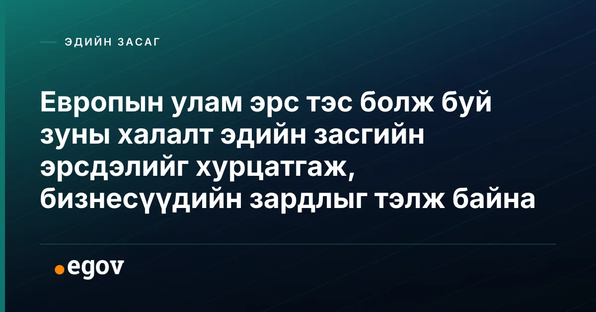 Европын улам эрс тэс болж буй зуны халалт эдийн засгийн эрсдэлийг хурцатгаж, бизнесүүдийн зардлыг тэлж байна