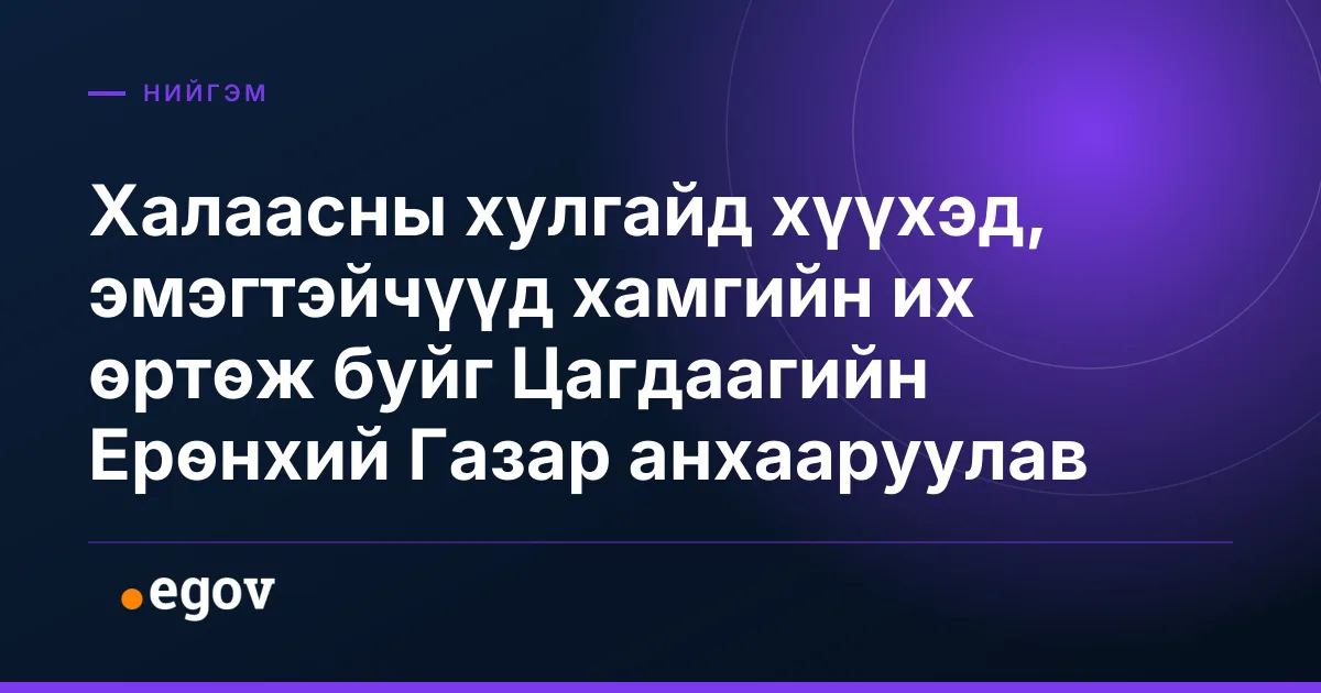 Халаасны хулгайд хүүхэд, эмэгтэйчүүд хамгийн их өртөж буйг Цагдаагийн Ерөнхий Газар анхааруулав