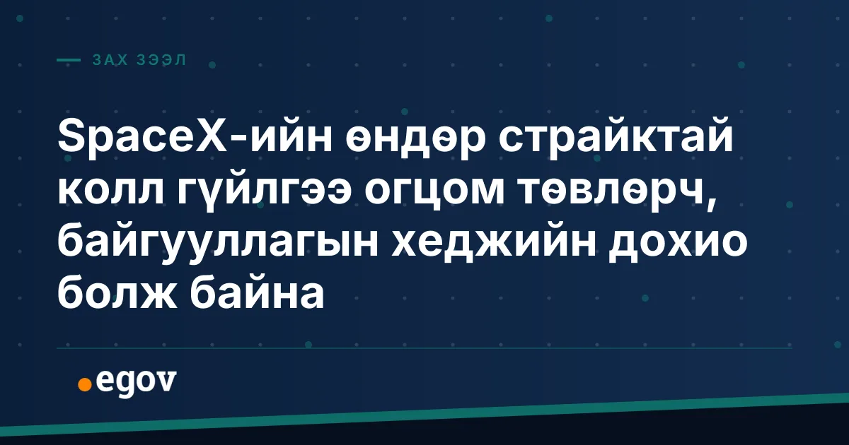 SpaceX-ийн өндөр страйктай колл гүйлгээ огцом төвлөрч, байгууллагын хеджийн дохио болж байна