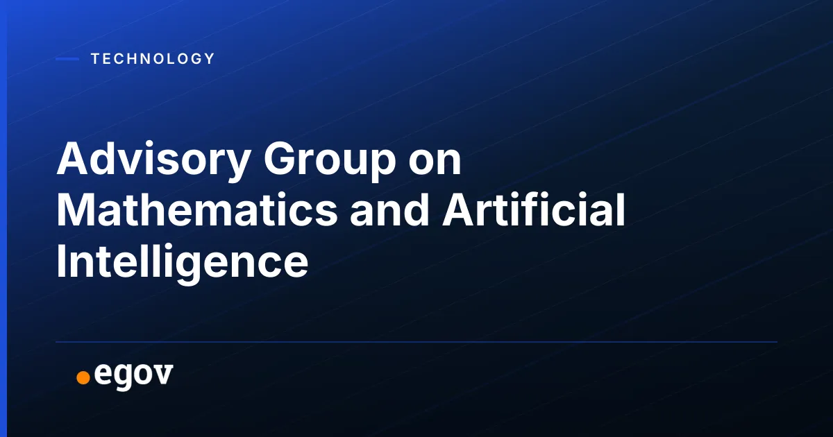 Advisory Group on Mathematics and Artificial Intelligence