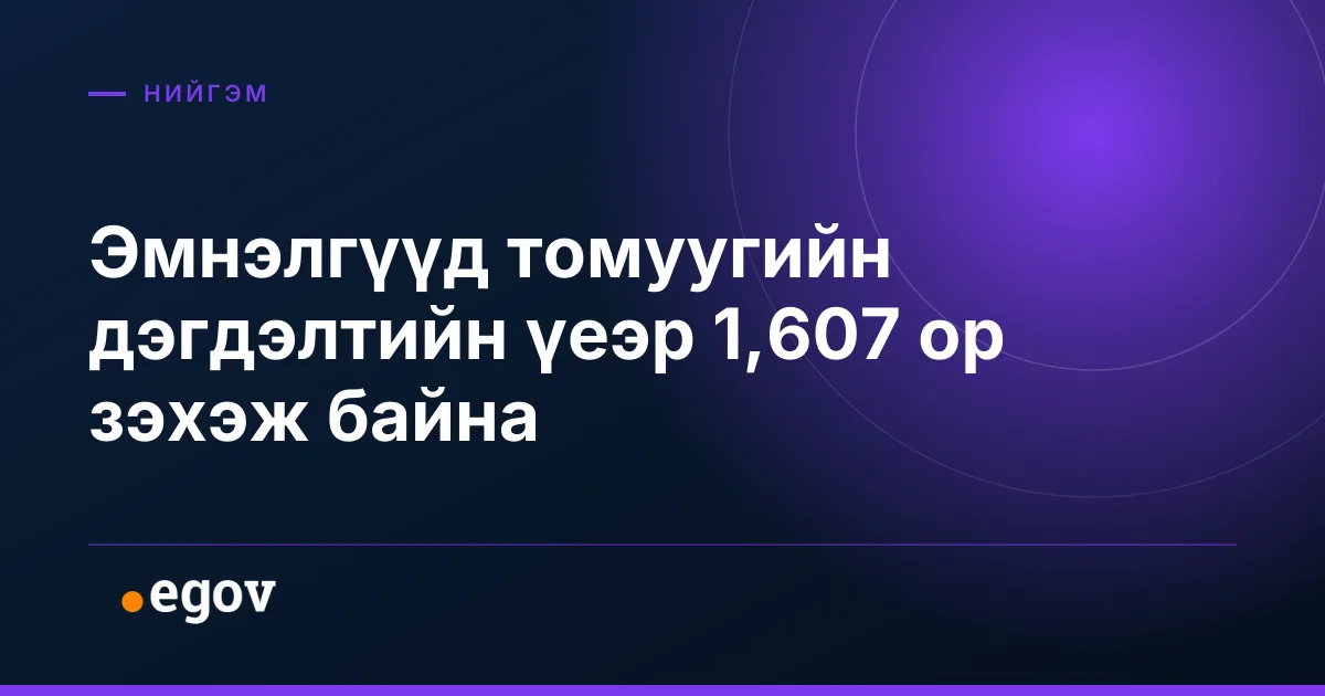 Эмнэлгүүд томуугийн дэгдэлтийн үеэр 1,607 ор зэхэж байна