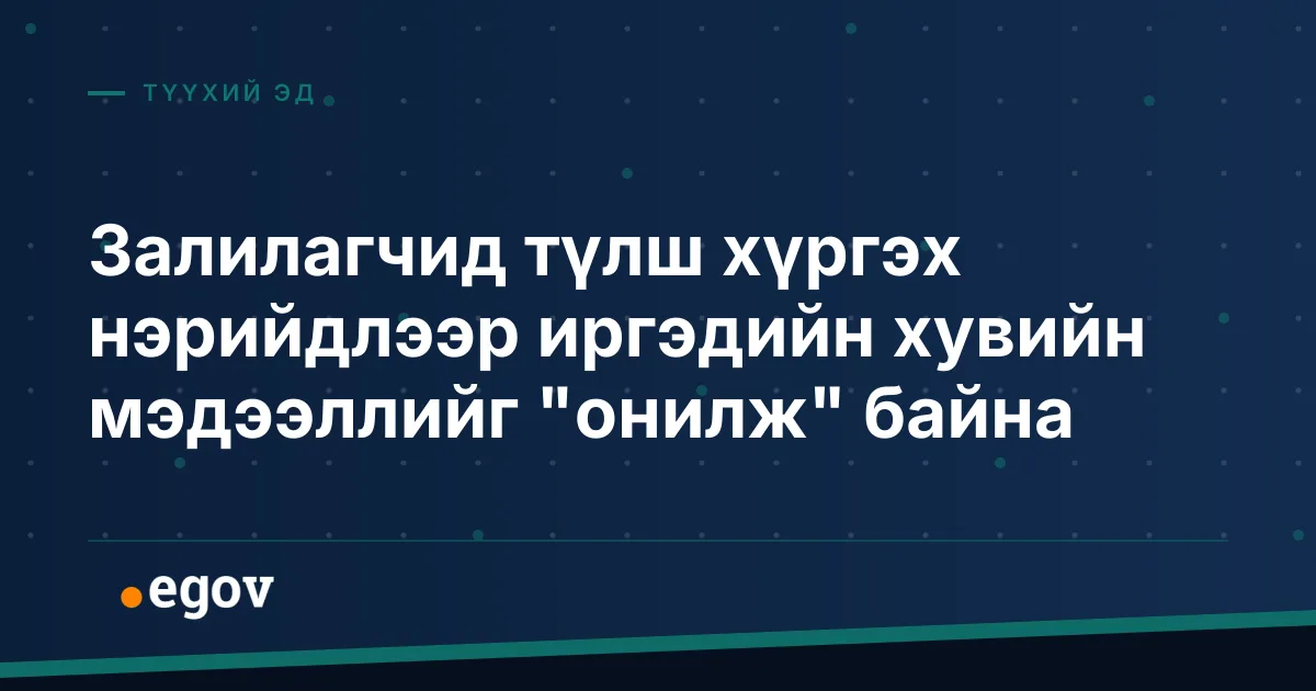 Залилагчид түлш хүргэх нэрийдлээр иргэдийн хувийн мэдээллийг "онилж" байна