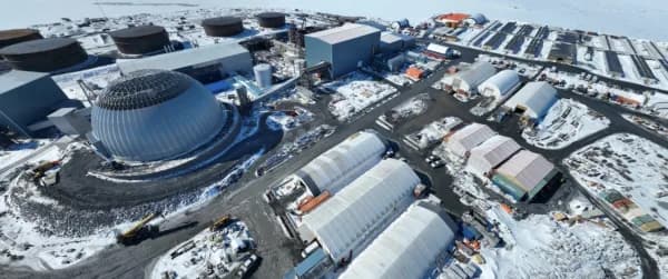 B2Gold Goose уурхайн боловсруулах үйлдвэр, Нунавут — Эх сурвалж: The Northern Miner (https://www.northernminer.com/news/b2gold-strikes-new-goose-gold-zone/1003895196/)