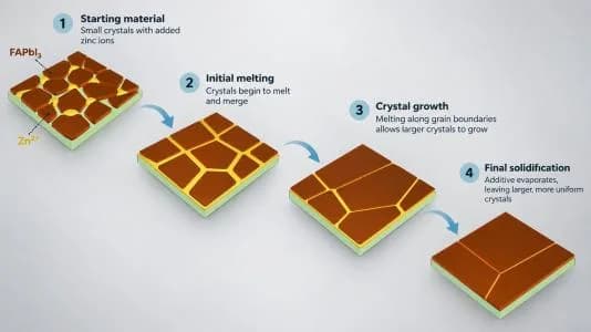 New crystal-forming process maintains 85.8% solar efficiency after 1,400 hours