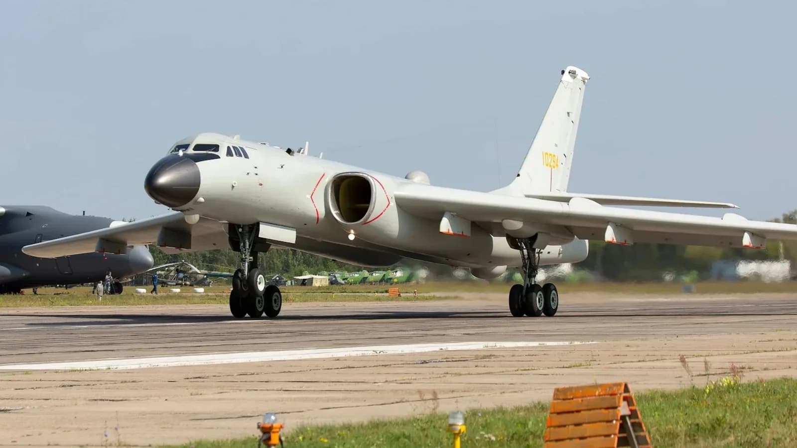 China’s 5,000-mile H-6K bomber shows off pods built to disrupt enemy radar systems