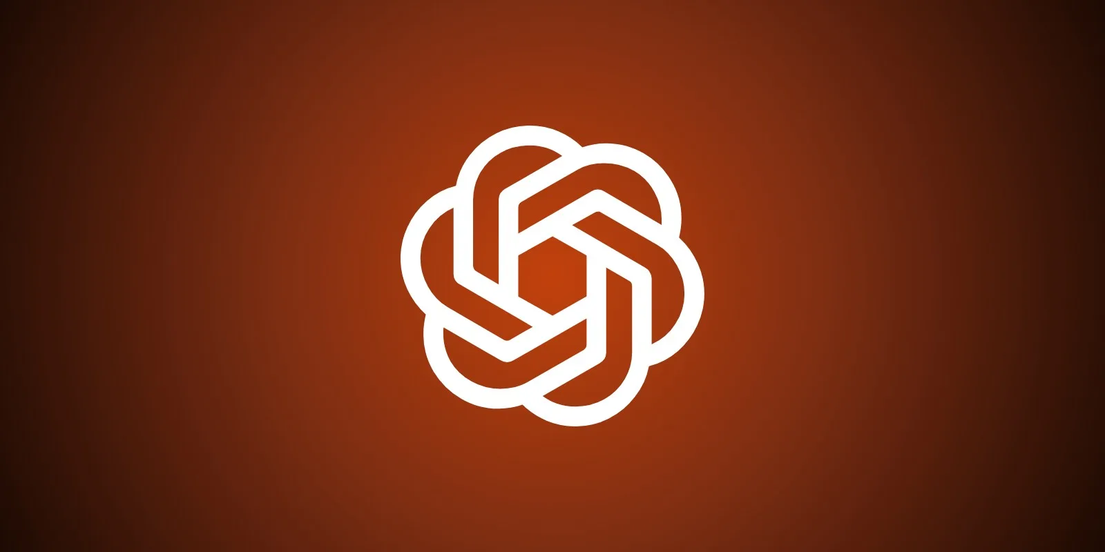 OpenAI logo on an amber background
