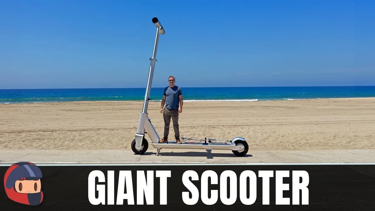 World’s largest 8-foot Razor-style scooter emerges after 7 years of development