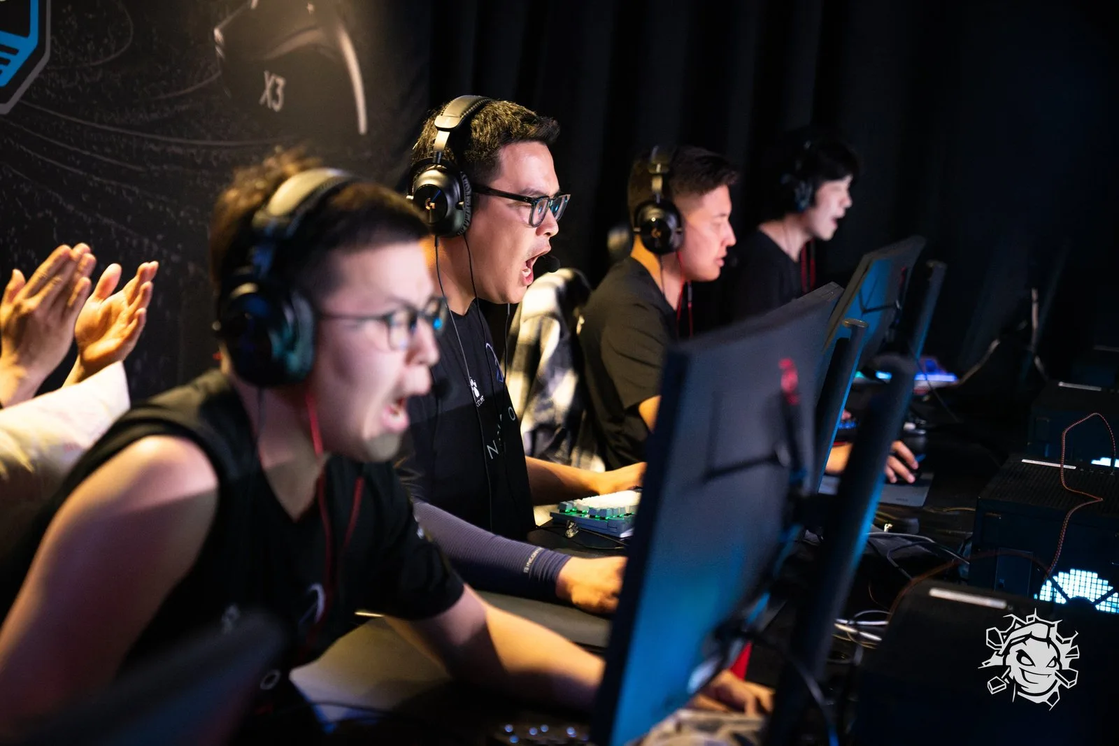 Players of Mongolian team NEXVOID, winners of a CS2 tournament in Australia. Photo: iKon.mn / DFRAG