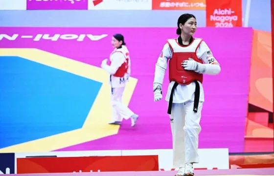 Para taekwondo athlete U. Surenjav at the Aichi-Nagoya 2026 Asian Para Games. Photo: Ergelt.mn