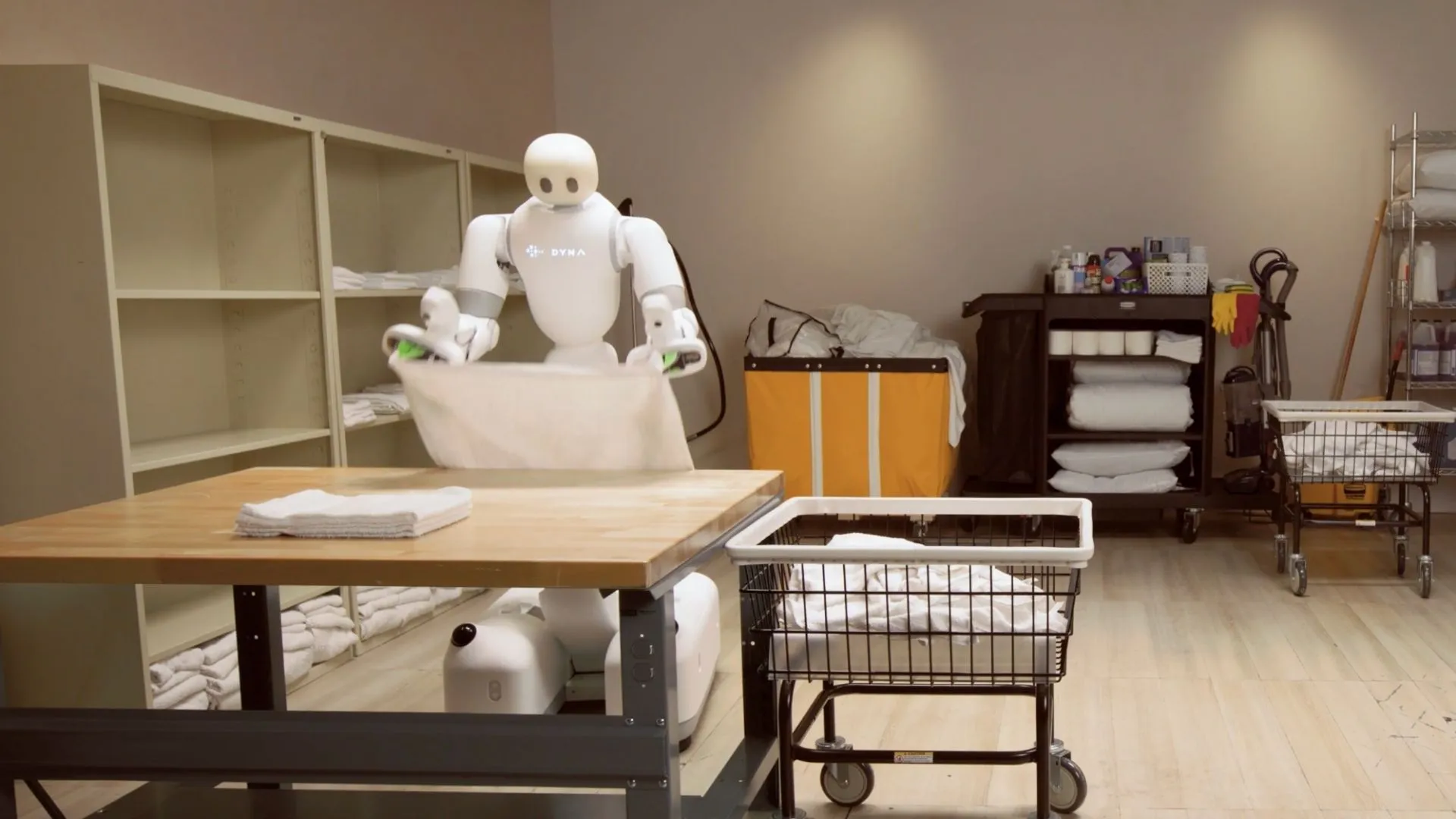 Watch: New humanoid robot unloads laundry and folds towels without human help