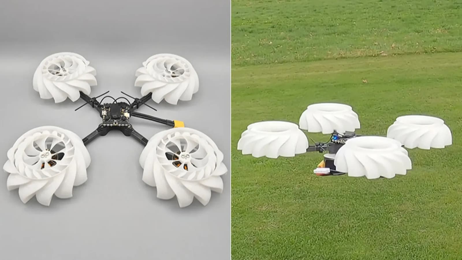 This quadcopter swaps propellers for 3D printed radial impellers and still flies