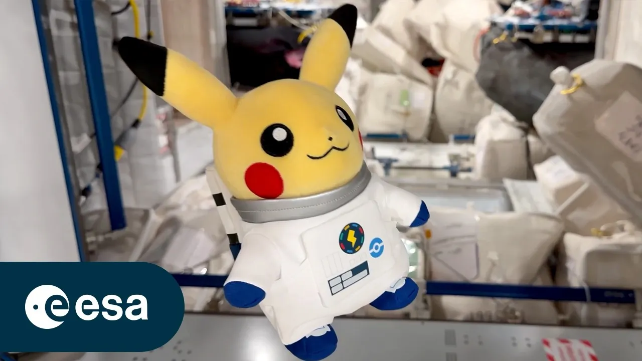 Astronaut Pikachu logs 1,040 orbits in 67 days aboard the ISS, ESA reveals
