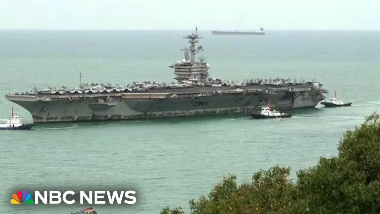 US’ 100,000-ton aircraft carrier returns from Iran with hundreds of war kill markings