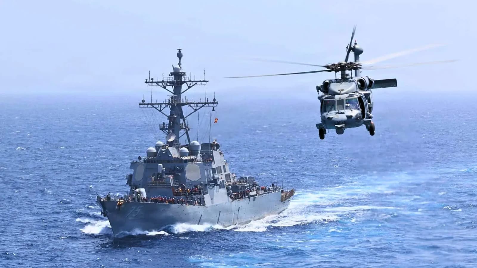 US destroyer deployed for Iran operations gets its 5-inch gun back after two years