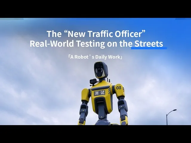 Video: Humanoid robots help manage traffic, spot violations and guide tourists