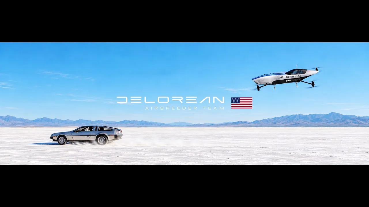 Tesla’s flying car dreams get a rival as DeLorean enters electric air racing